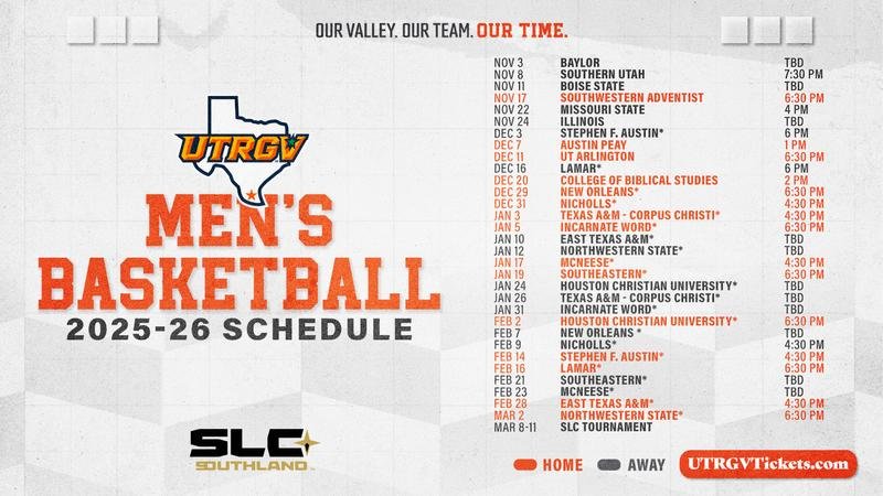Men’s Basketball Unveils 2025-26 Schedule Men's basketball unveils 2025 26 schedule