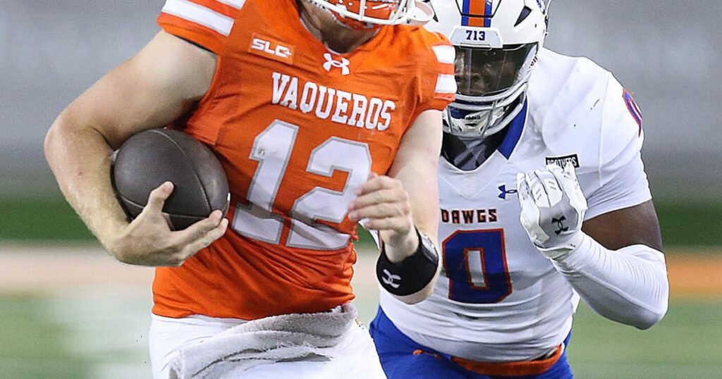 Texas rio grande valley houston christian football highlights