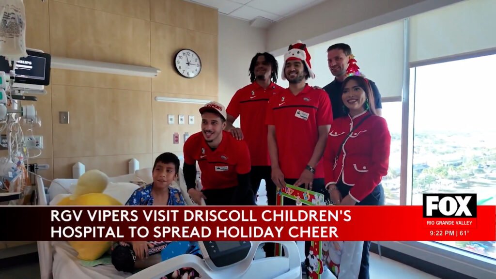Holiday Cheer: RGV Vipers Spread Joy at Driscoll Children's Hospital