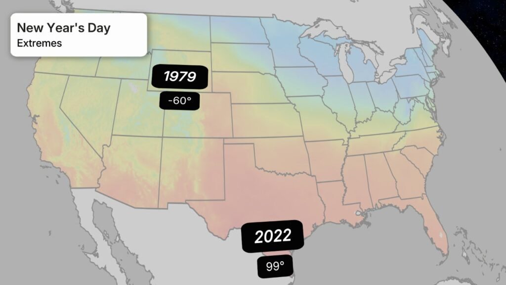 Sweltering New Year's Heat in Texas