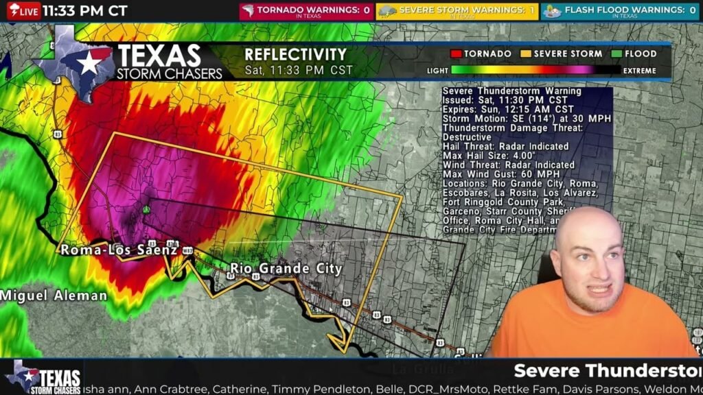Severe Storm Threat in Starr County with Potential for Large