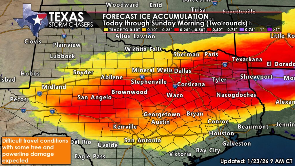 Winter Storm News for Texas This Friday Morning