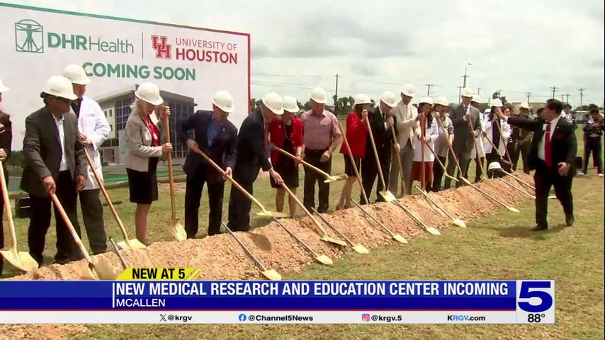 Write a new simple attractive title based on the title from DHR Health and University of Houston break ground on McAllen medical research center and dont use quote marks Write a new simple attractive title based on the title