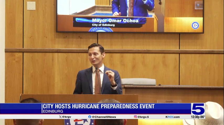 Write a new simple attractive title based on the title from Edinburg hosts hurricane preparedness event ahead of storm season and dont use quote marks Write a new simple attractive title based on the title
