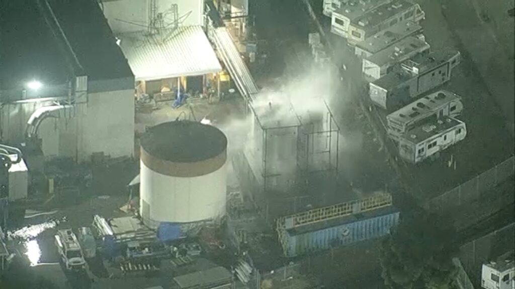 Write a new simple attractive title based on the title from Garden Grove chemical tank emergency: Tank leaking toxic chemicals in Orange County will spill or explode, officials say and dont use quote marks Write a new simple attractive title based on the title