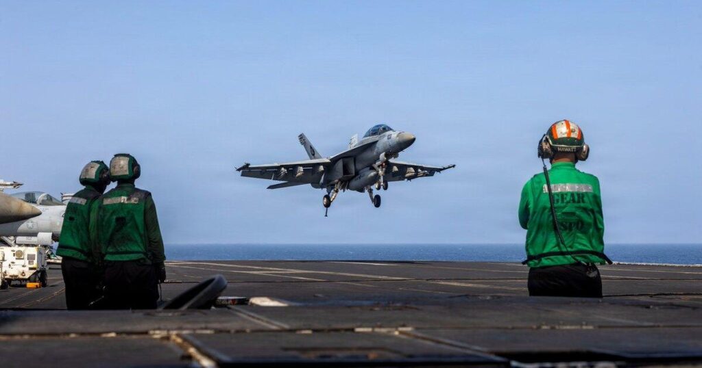 Write a new simple attractive title based on the title from Live Updates: Iran fires missile at Kuwait after U.S. strikes, as Trump says regime “negotiating on fumes” and dont use quote marks Write a new simple attractive title based on the title