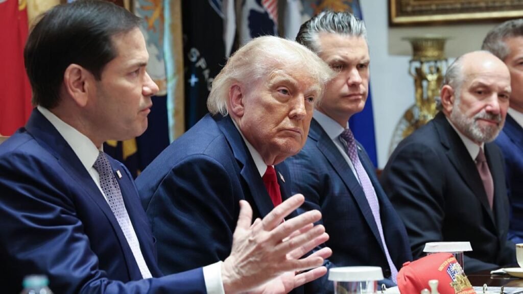 Write a new simple attractive title based on the title from Trump yet to make ‘final determination’ on Iran deal after Situation Room meeting and dont use quote marks Write a new simple attractive title based on the title