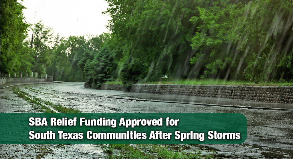 Write a new simple attractive title based on the title from Governor Announces SBA Assistance for Storm-Impacted South Texas and dont use quote marks Write a new simple attractive title based on the title