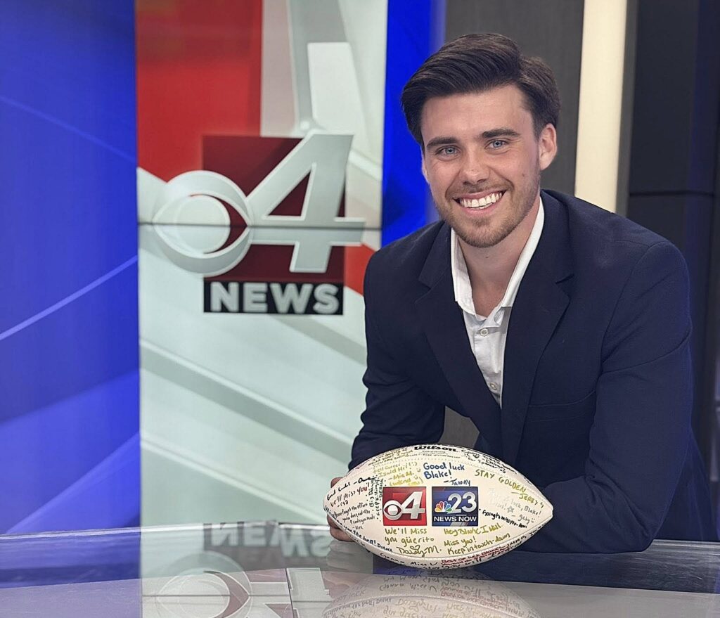Write a new simple attractive title based on the title from Texas sports anchor Blake Holland signs off and dont use quote marks Write a new simple attractive title based on the title