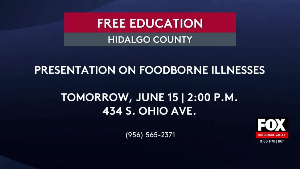 Write a new simple attractive title based on the title from Hidalgo County Health Department To Host Foodborne Illness Awareness Event and dont use quote marks Write a new simple attractive title based on the title
