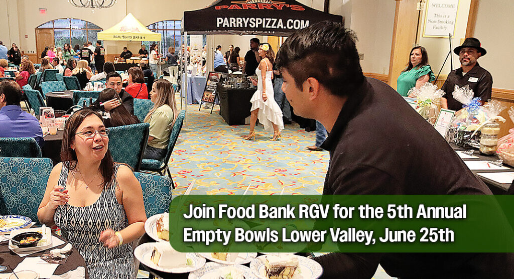 Write a new simple attractive title based on the title from Food Bank RGV’s to 5th Anniversary Empty Bowls Lower Valley, June 25th and dont use quote marks Write a new simple attractive title based on the title