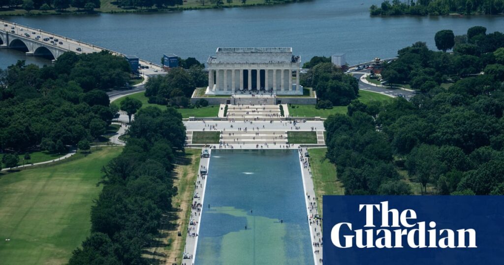 Write a new simple attractive title based on the title from Trump acknowledges ‘real problems’ at reflecting pool after $14m makeover, blaming ‘vandalism’ | Washington DC and dont use quote marks Write a new simple attractive title based on the title