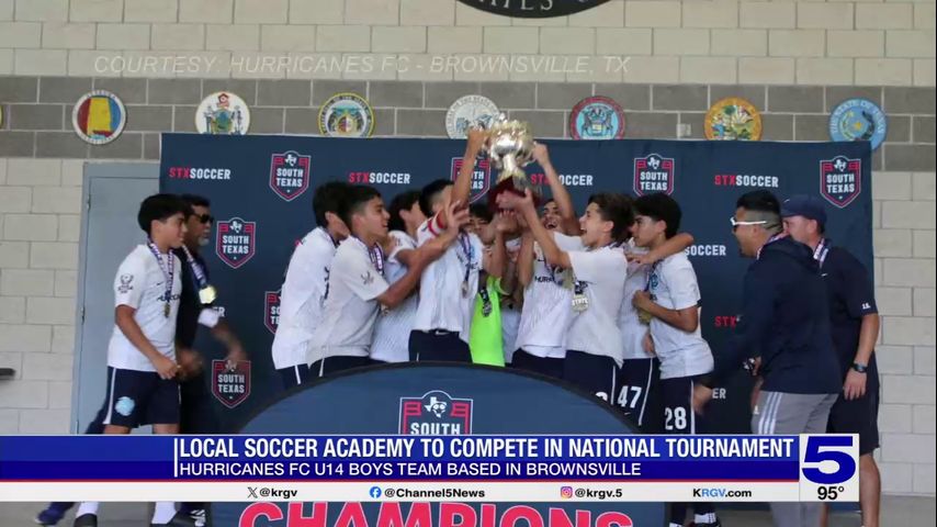 Write a new simple attractive title based on the title from Hurricanes FC U14 boys team to represent Rio Grande Valley at national soccer championship and dont use quote marks Write a new simple attractive title based on the title