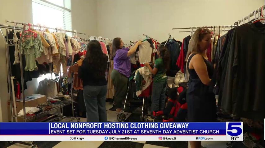 Write a new simple attractive title based on the title from God’s Closet RGV hosting clothing giveaway and dont use quote marks Write a new simple attractive title based on the title