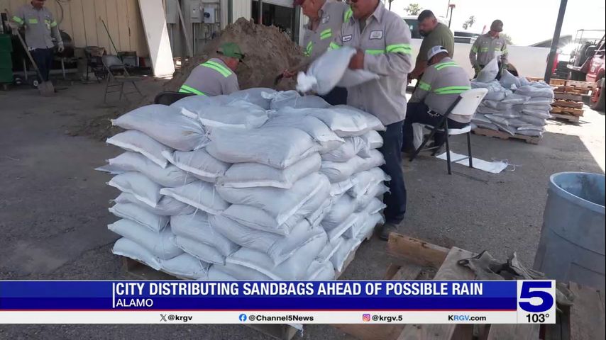 Write a new simple attractive title based on the title from City of Alamo distributing sandbags ahead of possible rain and dont use quote marks Write a new simple attractive title based on the title