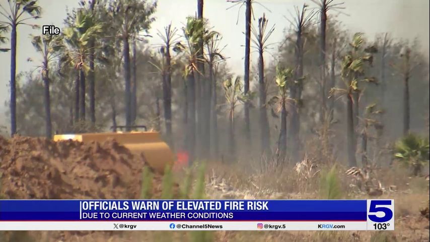 Write a new simple attractive title based on the title from Valley officials warn of elevated fire risk due to weather conditions and dont use quote marks Write a new simple attractive title based on the title