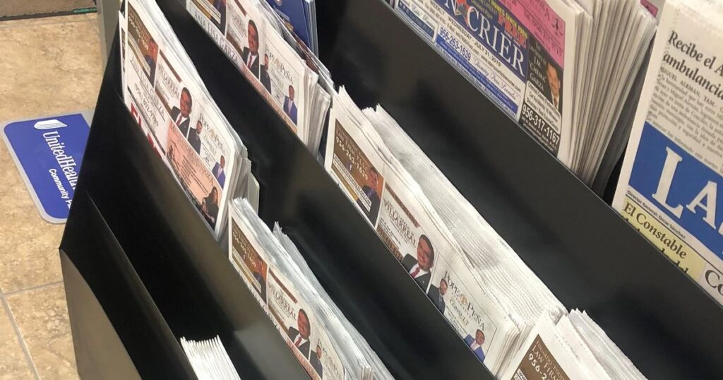 Write a new simple attractive title based on the title from Owner and reporter for Texas weekly threatened, arrest warrant issued and dont use quote marks Write a new simple attractive title based on the title