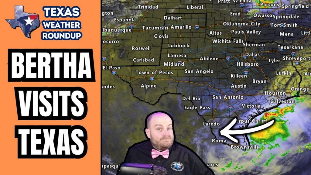 Write a new simple attractive title based on the title from Tropical Storm Bertha Brings South Texas Rain; Heat Continues and dont use quote marks Write a new simple attractive title based on the title