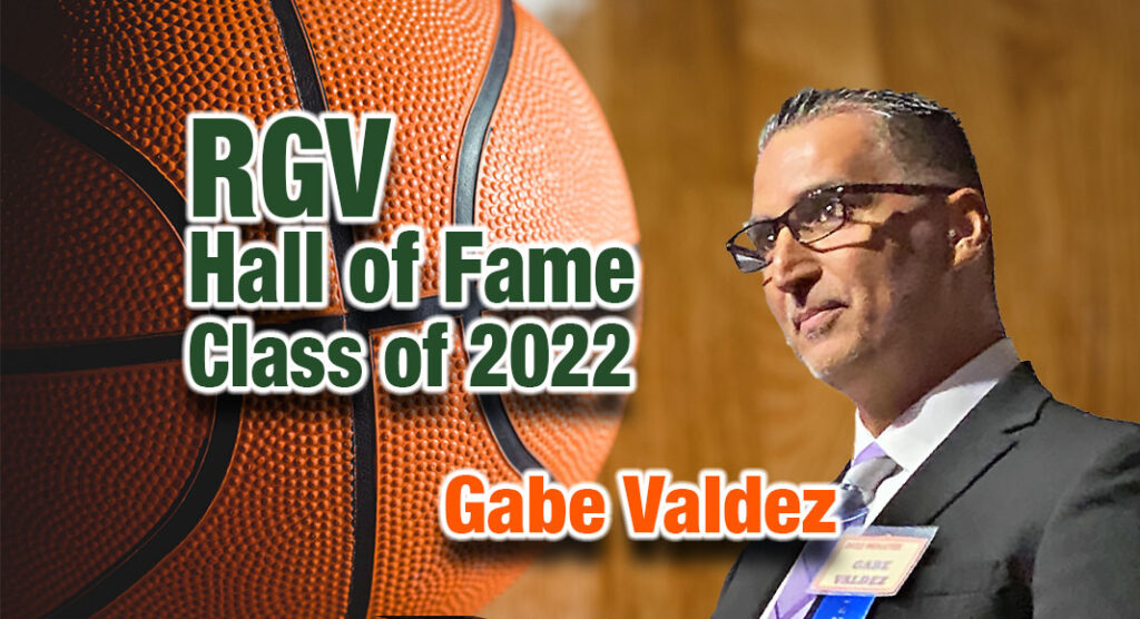 Write a new simple attractive title based on the title from Former Men’s Basketball Player Gabriel Valdez Inducted into RGV Sports Hall Of Fame and dont use quote marks Write a new simple attractive title based on the title