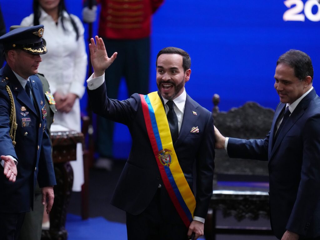 Write a new simple attractive title based on the title from De la Espriella sworn in as Colombia’s leader, vows armed group crackdown | Politics News and dont use quote marks Write a new simple attractive title based on the title