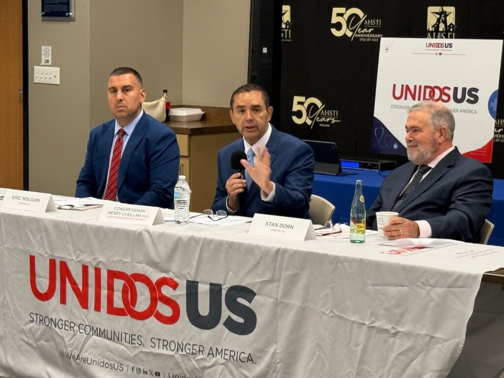 Write a new simple attractive title based on the title from Cuellar, Dorn, blast federal safety net cuts at McAllen forum and dont use quote marks Write a new simple attractive title based on the title