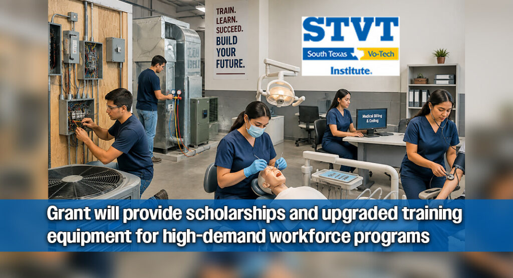Write a new simple attractive title based on the title from Rio-South Texas Education & Community Development Foundation (RSTEF) Partners with South Texas Vocational Institute and dont use quote marks Write a new simple attractive title based on the title