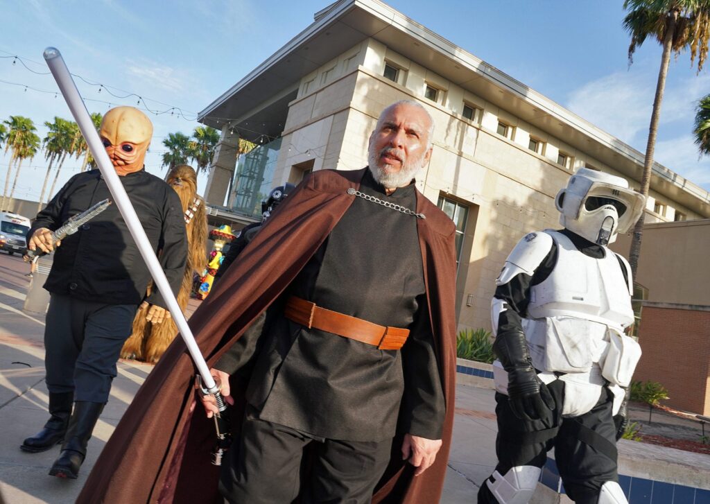 Write a new simple attractive title based on the title from In a galaxy not so far away, McAllen Crime Stoppers host Star Wars-themed runs and dont use quote marks Write a new simple attractive title based on the title