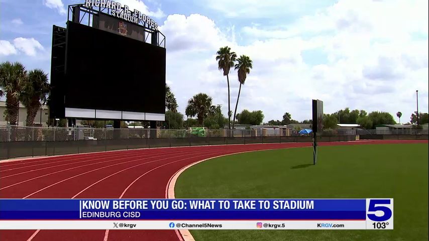 Write a new simple attractive title based on the title from Heading to the game tonight? Here is what Edinburg CISD says you can and cannot bring and dont use quote marks Write a new simple attractive title based on the title