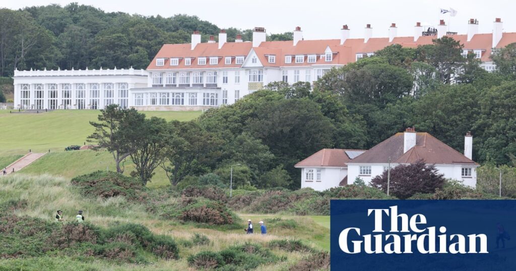 Write a new simple attractive title based on the title from Seven charged with damaging Trump’s Scottish golf course accused of ‘terrorist connection’ | Scotland and dont use quote marks Write a new simple attractive title based on the title