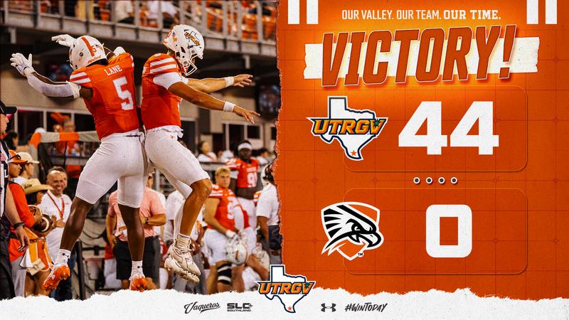 Write a new simple attractive title based on the title from Football Shuts Out UT Permian Basin in Front of a Record 13,698 Fans and dont use quote marks Write a new simple attractive title based on the title