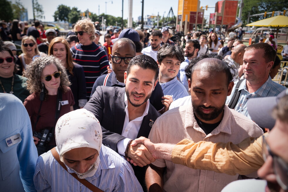 Write a new simple attractive title based on the title from Abdul El-Sayed wins Michigan Senate primary and dont use quote marks Write a new simple attractive title based on the title