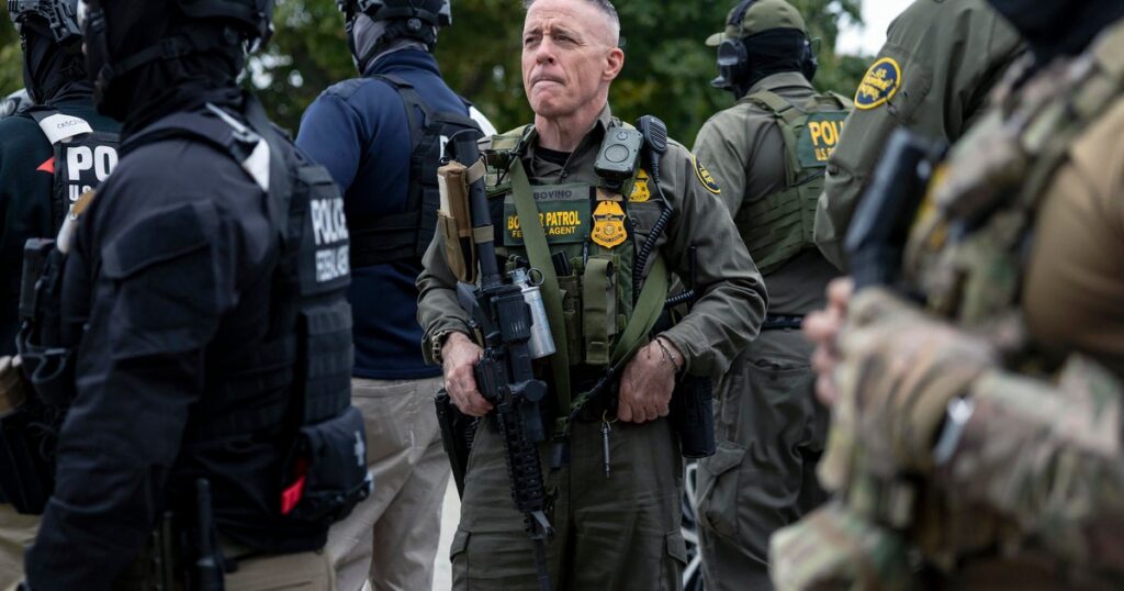 Write a new simple attractive title based on the title from Gregory Bovino, former Border Patrol commander, was under internal investigation when he retired, records show and dont use quote marks Write a new simple attractive title based on the title