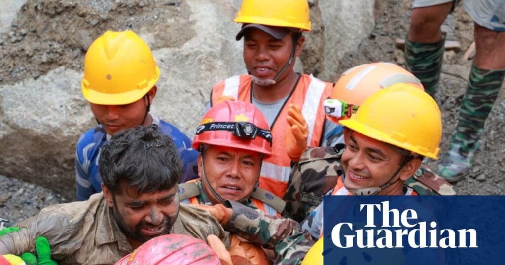 Write a new simple attractive title based on the title from Nepal-Tibet flash flood: Two workers pulled alive from hydropower tunnel nine days after disaster | Nepal-Tibet flood disaster and dont use quote marks Write a new simple attractive title based on the title