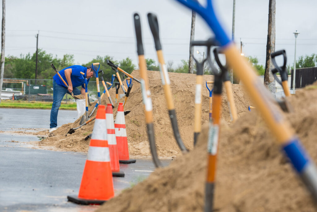 Write a new simple attractive title based on the title from Sandbags are being distributed throughout Rio Grande Valley amid flood watch and dont use quote marks Write a new simple attractive title based on the title