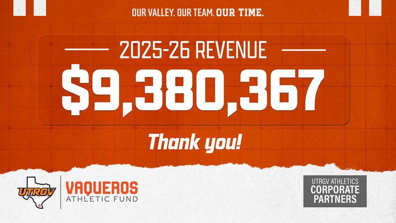 Write a new simple attractive title based on the title from UTRGV Athletics Generates Over $9 Million in Support in 2025-26 and dont use quote marks Write a new simple attractive title based on the title