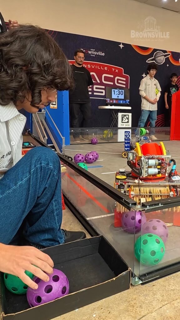Write a new simple attractive title based on the title from Several teams throughout the Rio Grande Valley are participating in the FIRST® Tech Challenge at Brownsville Space Fest. Stop by the Mitte Arts & Cultural Center for the awards ceremony at 8:30 p.m.! Learn more: https://vist.ly/5jzdc #BrownsvilleTX #VisitBTX #SpaceFest #FirstTechChallenge #Robotics | City of Brownsville, TX and dont use quote marks Write a new simple attractive title based on the title