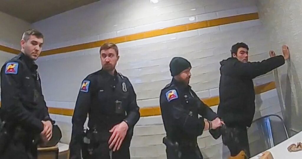 Write a new simple attractive title based on the title from ‘That’s 100% him’: Newly released video shows moment police arrest Luigi Mangione and dont use quote marks Write a new simple attractive title based on the title