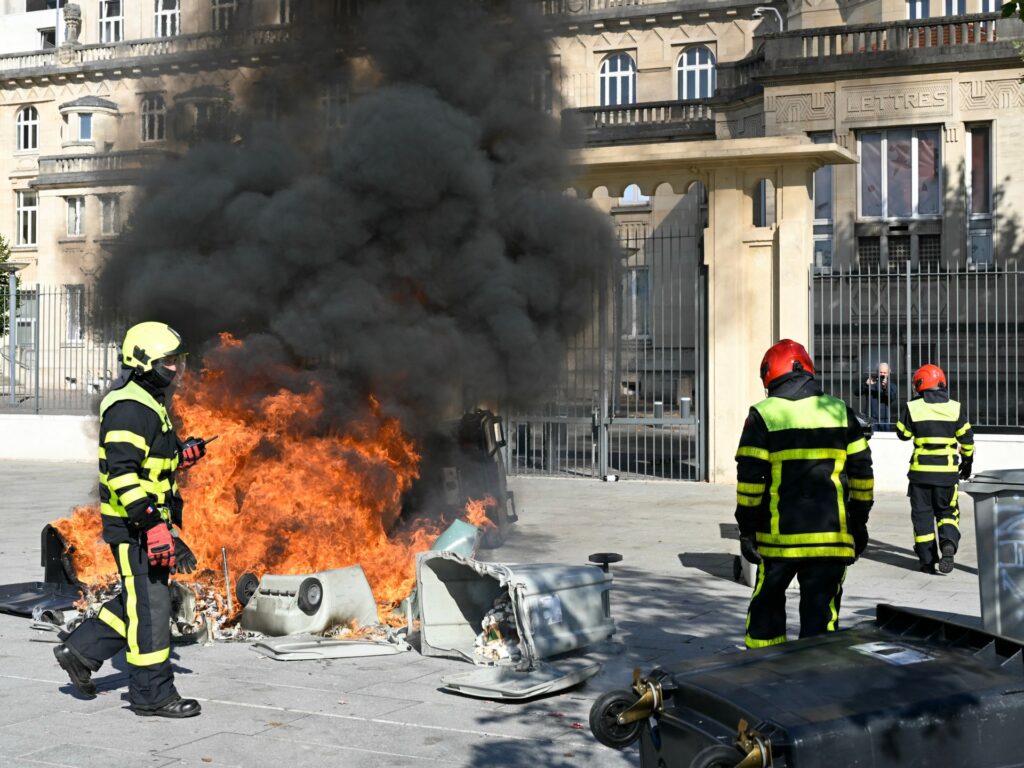 Write a new simple attractive title based on the title from Teenager loses hand in blast amid French school protest clashes | Protests News and dont use quote marks Write a new simple attractive title based on the title